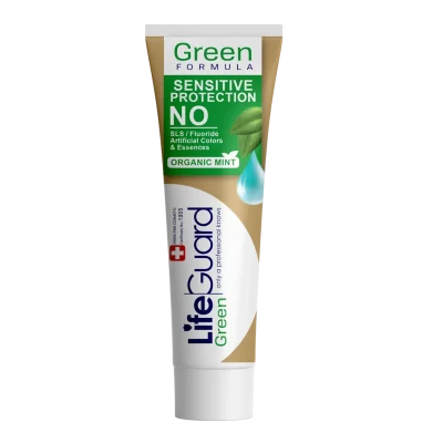 خمیر دندان محافظ دندان و لثه حساس گرین برند لایف گارد با حجم 100 گرم