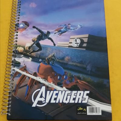 دفتر مشق 100 برگ جلد سخت سه بعدی طرح مرد عنکبوتی