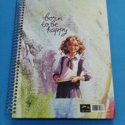 دفتر مشق 100 برگ جلد سخت سه بعدی طرح دختر مدرسه